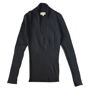 Jean Paul Gaultier ribbed knit sweater